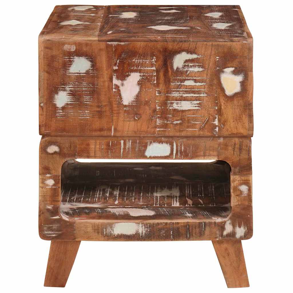 Bijzettafel Bruin 40 x 40 x 49 cm Massief Gerecycled Hout is nu te koop bij PeponiXL, paradijselijk wonen!