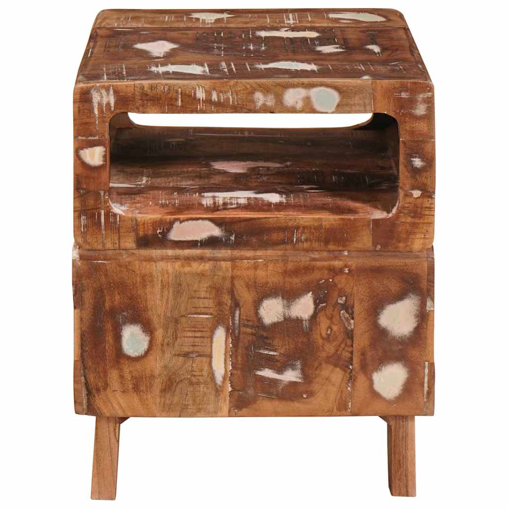 Bijzettafel Bruin 40 x 40 x 49 cm Massief Gerecycled Hout is nu te koop bij PeponiXL, paradijselijk wonen!