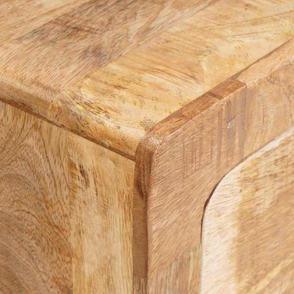 Bijzettafel met lade Bruin 40 x 32 x 46 cm Massief Mango Hout is nu te koop bij PeponiXL, paradijselijk wonen!