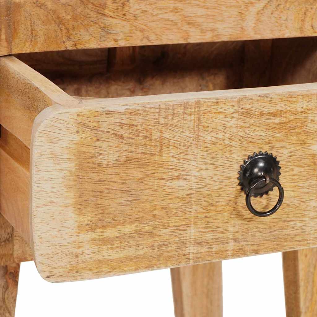 Bijzettafel met lade Bruin 40 x 32 x 46 cm Massief Mango Hout is nu te koop bij PeponiXL, paradijselijk wonen!