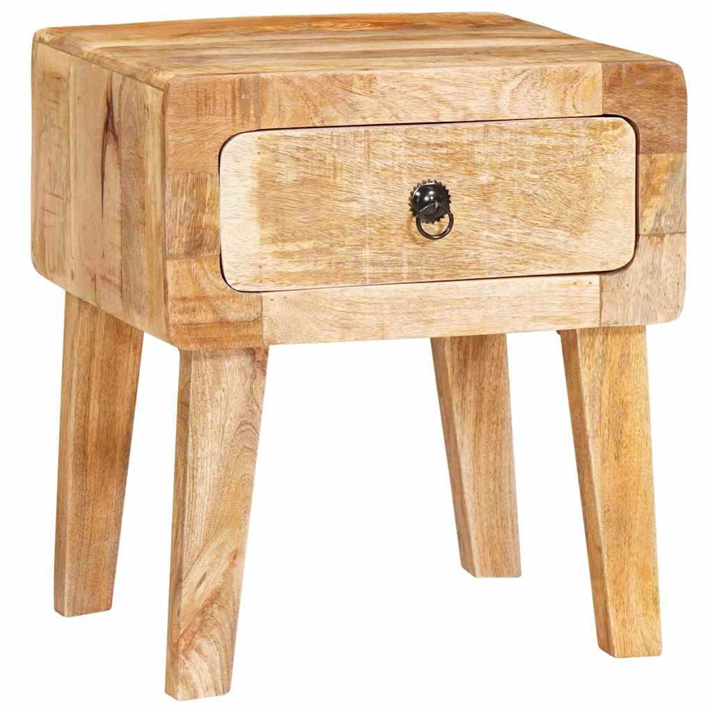 Bijzettafel met lade Bruin 40 x 32 x 46 cm Massief Mango Hout is nu te koop bij PeponiXL, paradijselijk wonen!