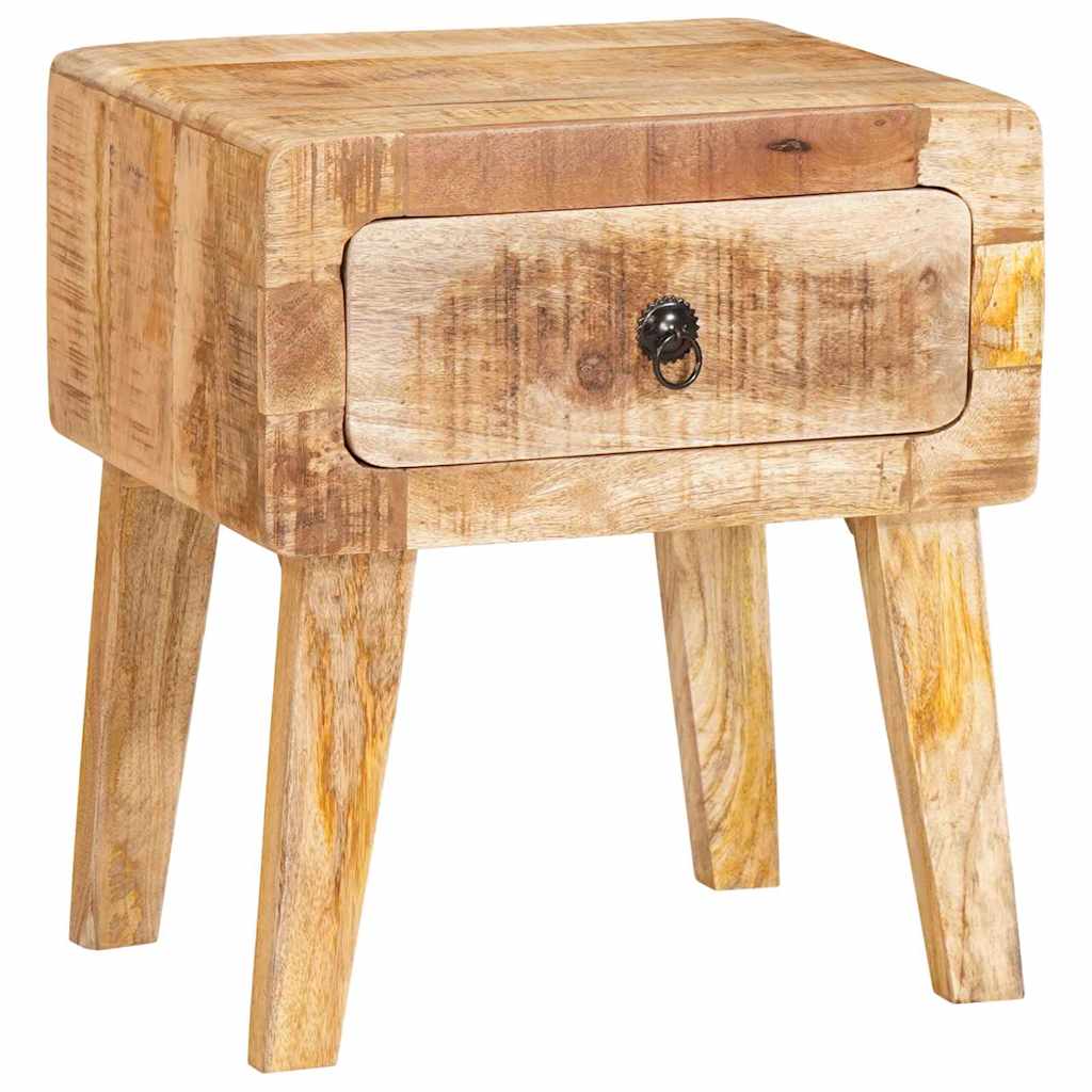 Bijzettafel met lade Bruin 40 x 32 x 46 cm Massief Mango Hout is nu te koop bij PeponiXL, paradijselijk wonen!