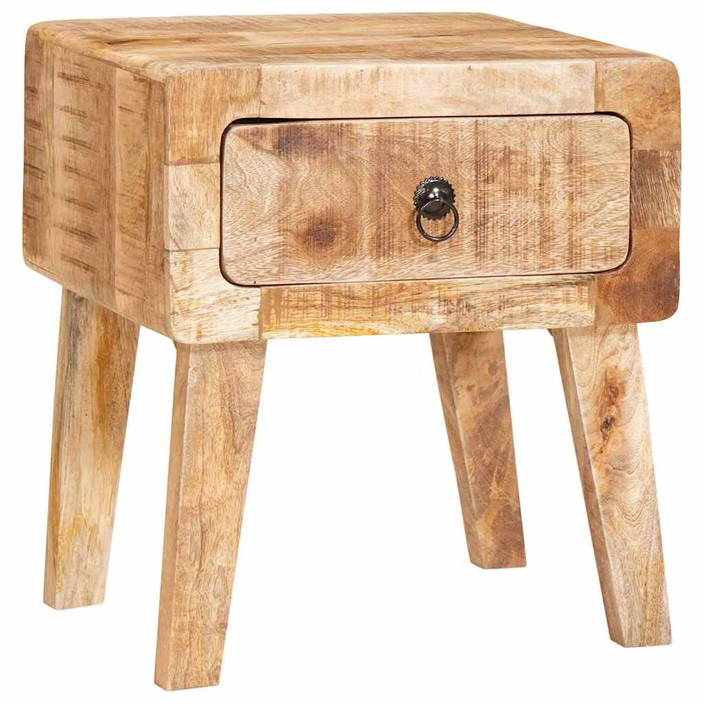 Bijzettafel met lade Bruin 40 x 32 x 46 cm Massief Mango Hout is nu te koop bij PeponiXL, paradijselijk wonen!
