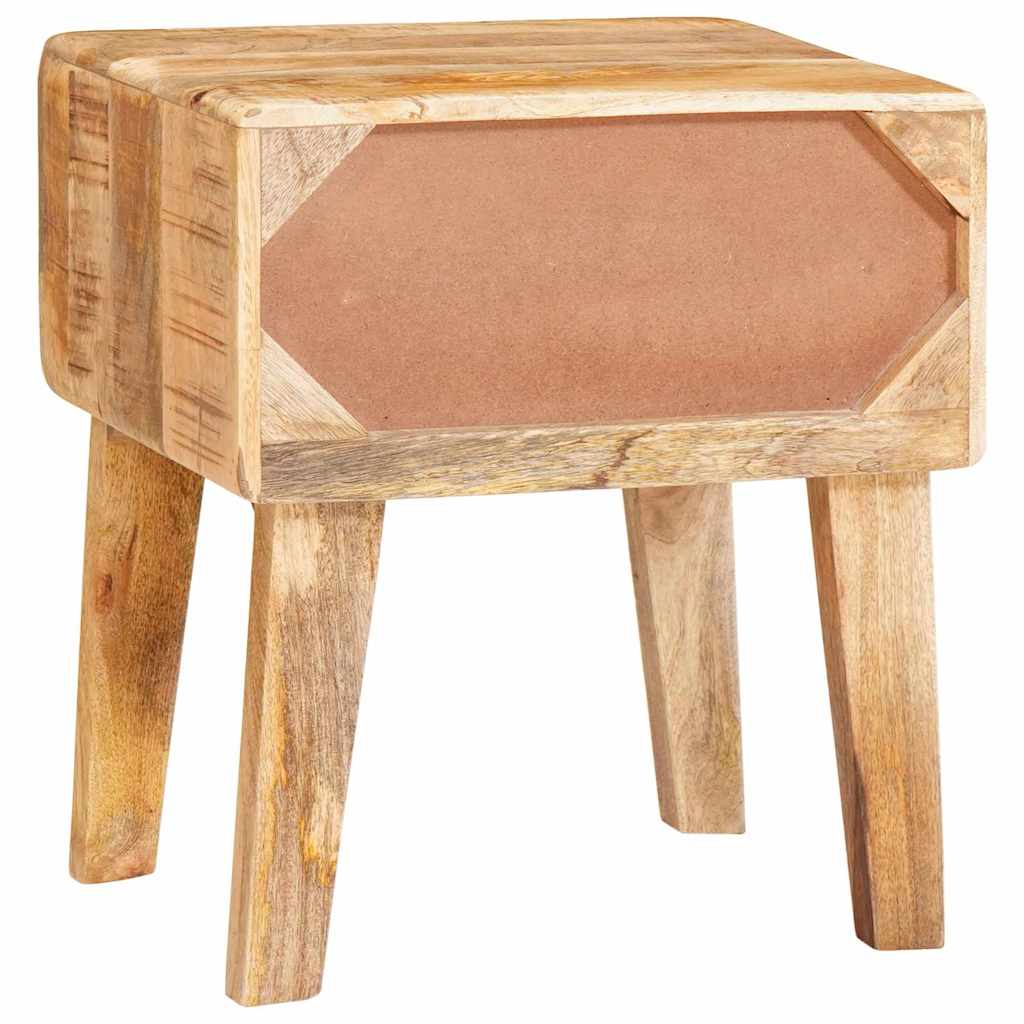 Bijzettafel met lade Bruin 40 x 32 x 46 cm Massief Mango Hout is nu te koop bij PeponiXL, paradijselijk wonen!