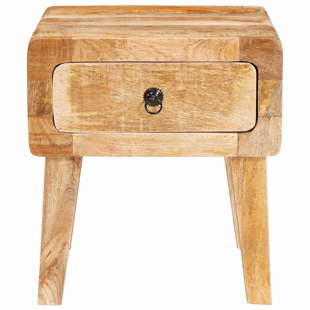 Bijzettafel met lade Bruin 40 x 32 x 46 cm Massief Mango Hout is nu te koop bij PeponiXL, paradijselijk wonen!