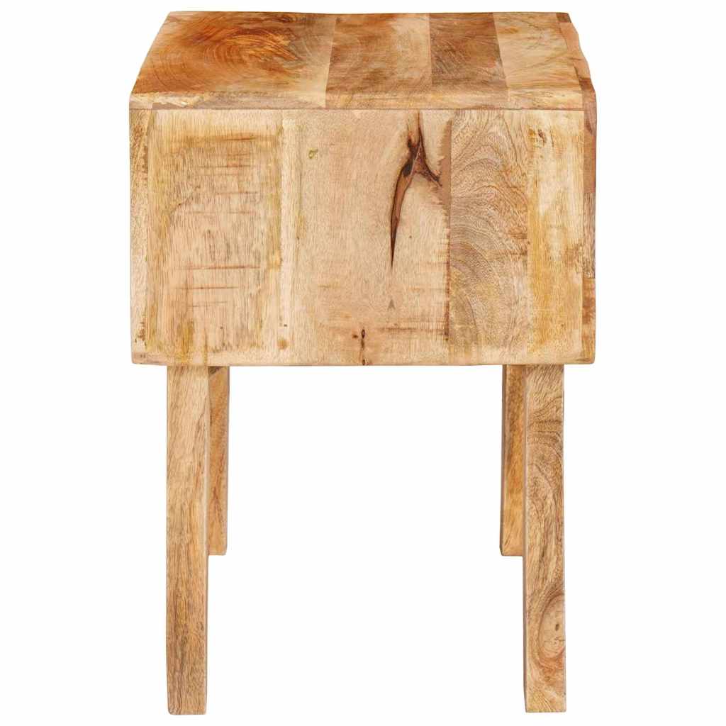Bijzettafel met lade Bruin 40 x 32 x 46 cm Massief Mango Hout is nu te koop bij PeponiXL, paradijselijk wonen!