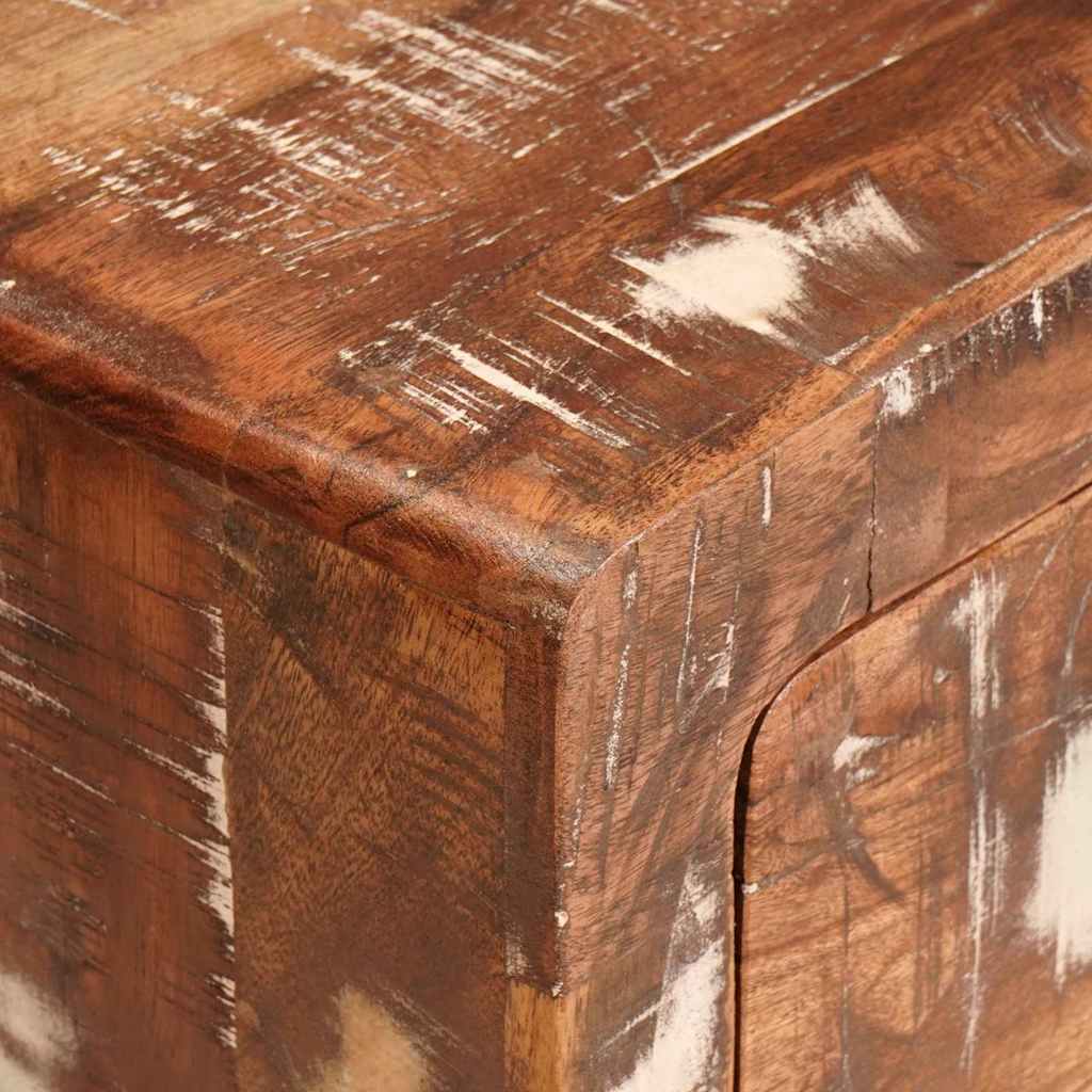 Bijzettafel Bruin 40 x 32 x 46 cm Massief Gerecycled Hout is nu te koop bij PeponiXL, paradijselijk wonen!