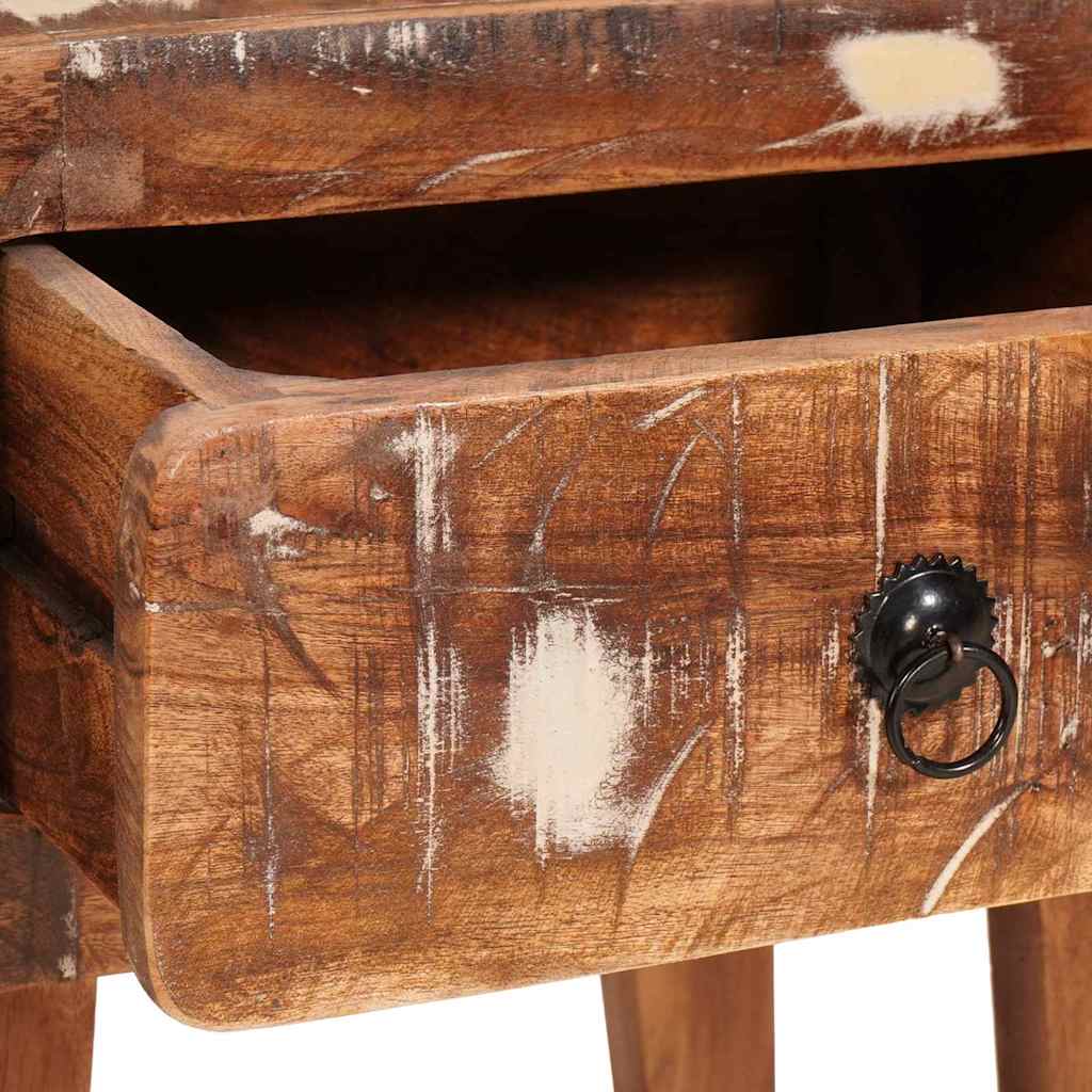 Bijzettafel Bruin 40 x 32 x 46 cm Massief Gerecycled Hout is nu te koop bij PeponiXL, paradijselijk wonen!