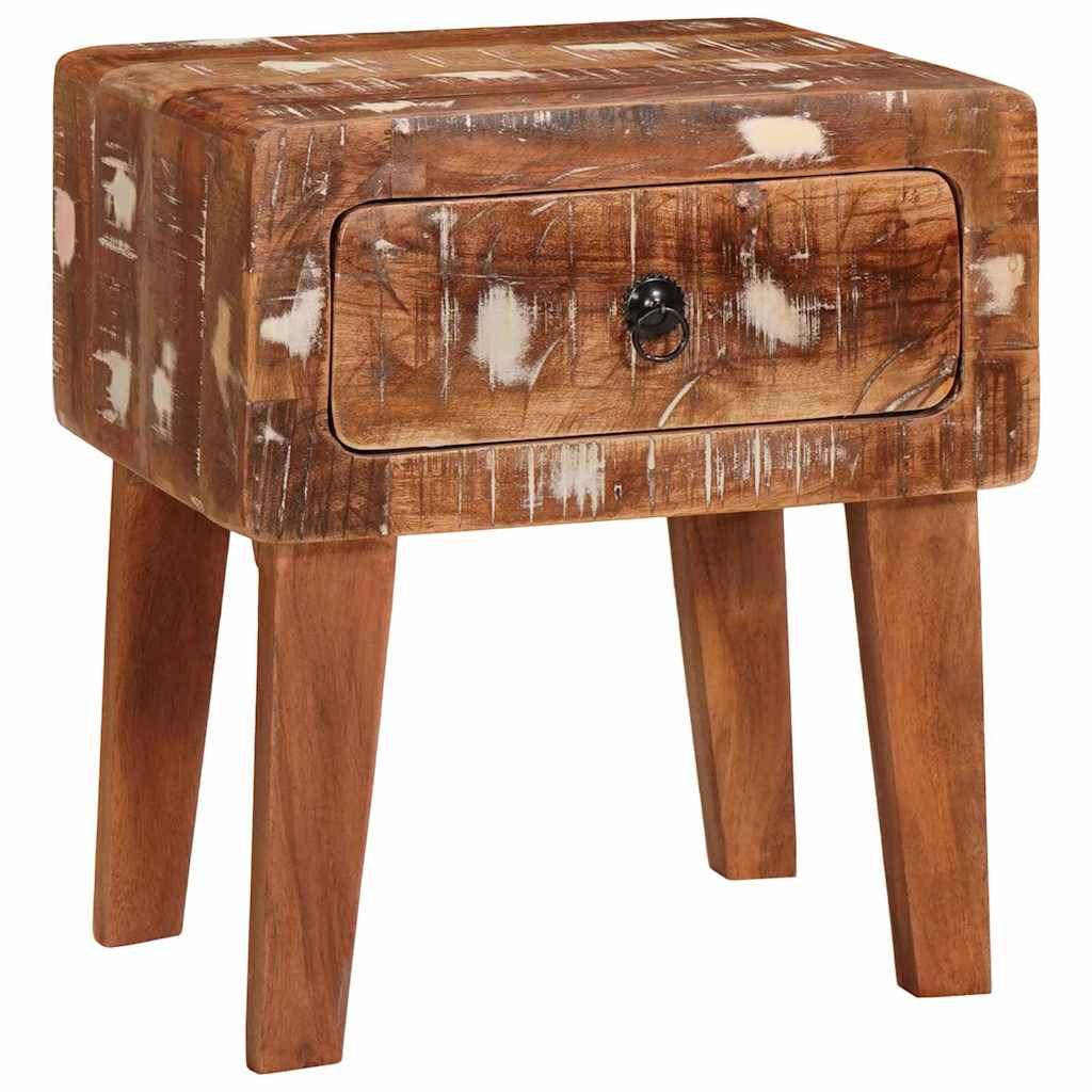 Bijzettafel Bruin 40 x 32 x 46 cm Massief Gerecycled Hout is nu te koop bij PeponiXL, paradijselijk wonen!