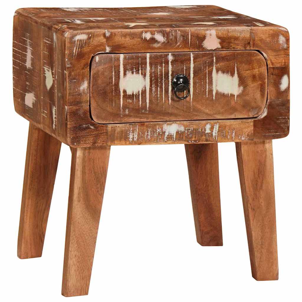 Bijzettafel Bruin 40 x 32 x 46 cm Massief Gerecycled Hout is nu te koop bij PeponiXL, paradijselijk wonen!