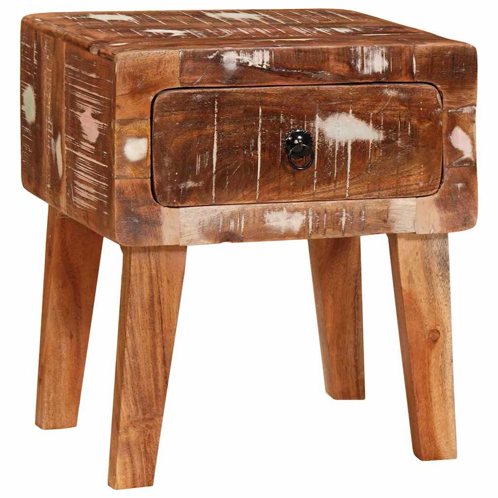 Bijzettafel Bruin 40 x 32 x 46 cm Massief Gerecycled Hout is nu te koop bij PeponiXL, paradijselijk wonen!