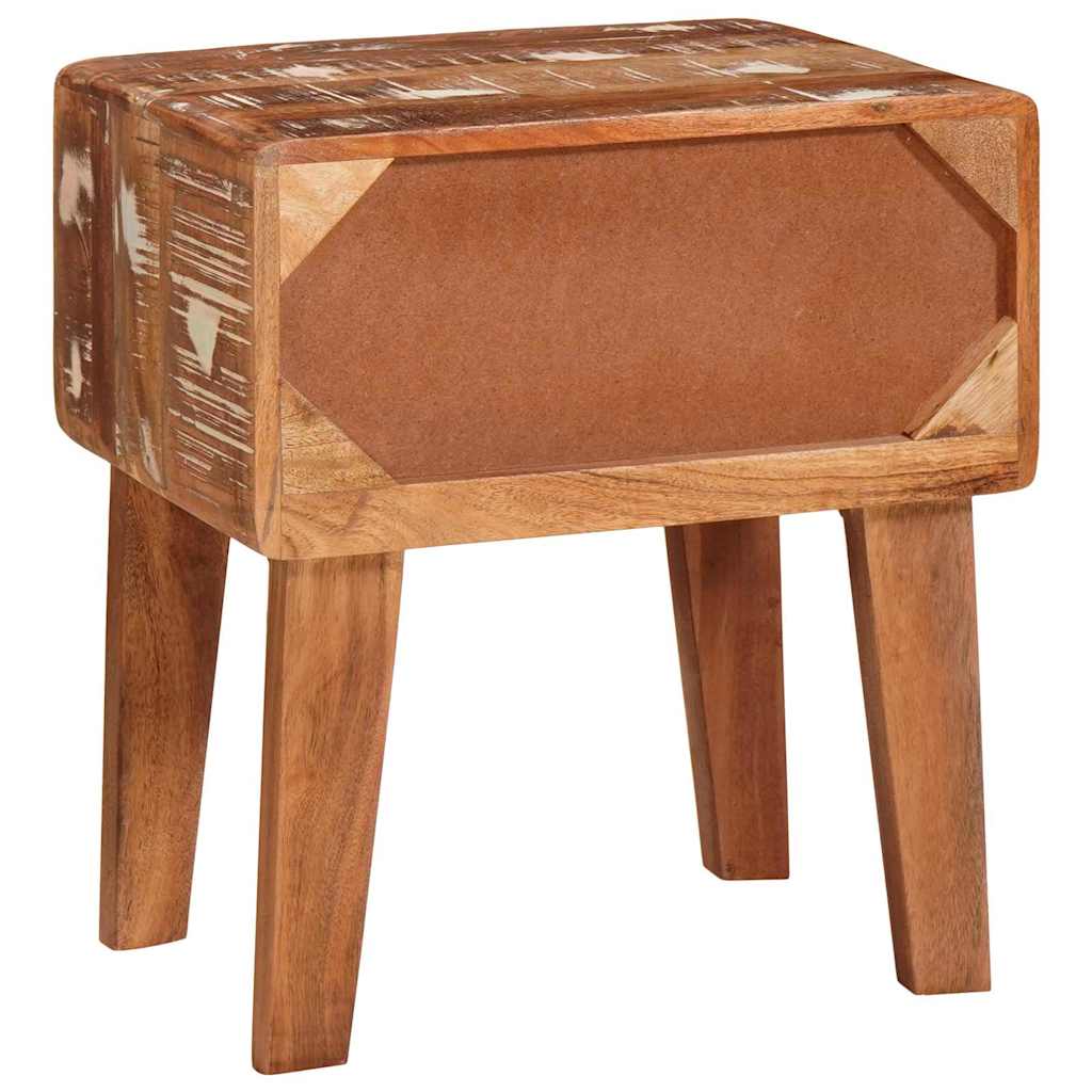 Bijzettafel Bruin 40 x 32 x 46 cm Massief Gerecycled Hout is nu te koop bij PeponiXL, paradijselijk wonen!