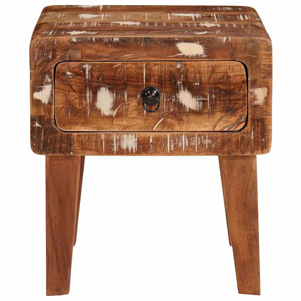 Bijzettafel Bruin 40 x 32 x 46 cm Massief Gerecycled Hout is nu te koop bij PeponiXL, paradijselijk wonen!
