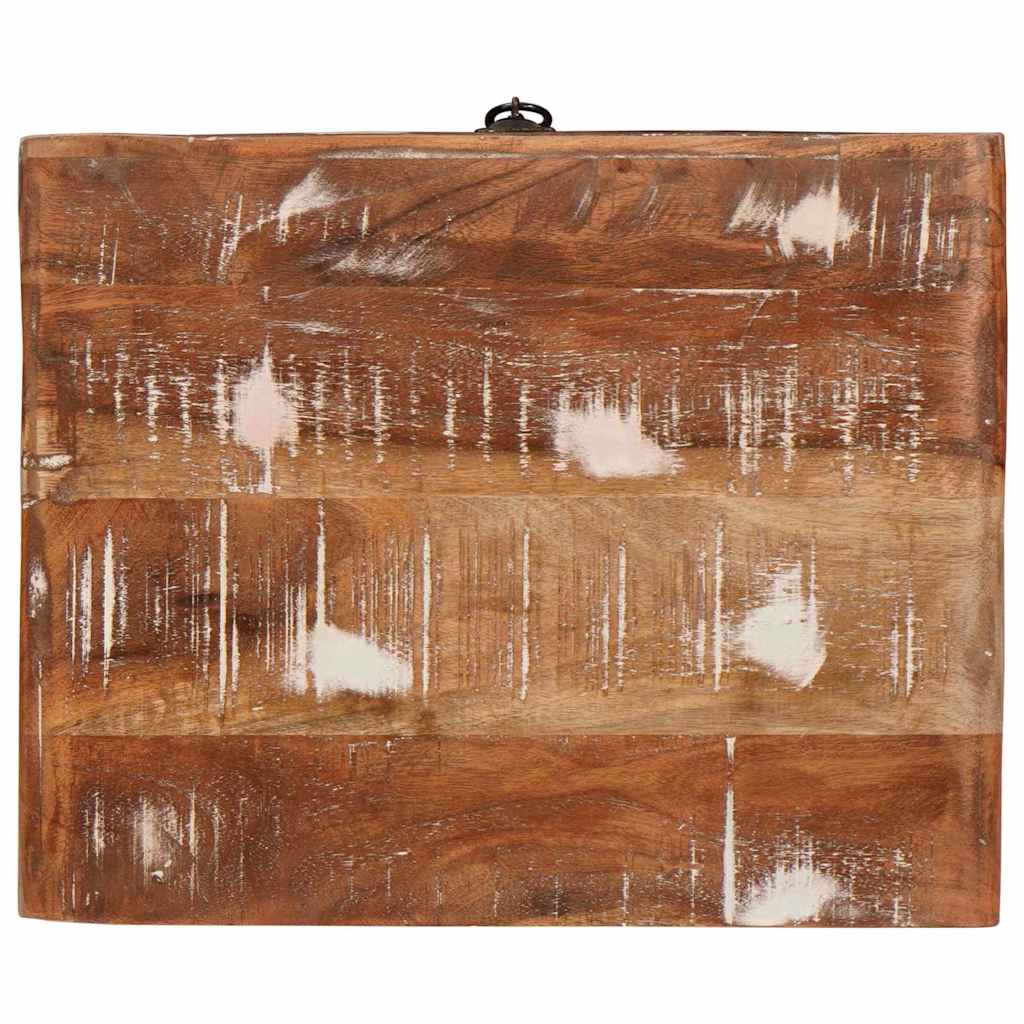 Bijzettafel Bruin 40 x 32 x 46 cm Massief Gerecycled Hout is nu te koop bij PeponiXL, paradijselijk wonen!