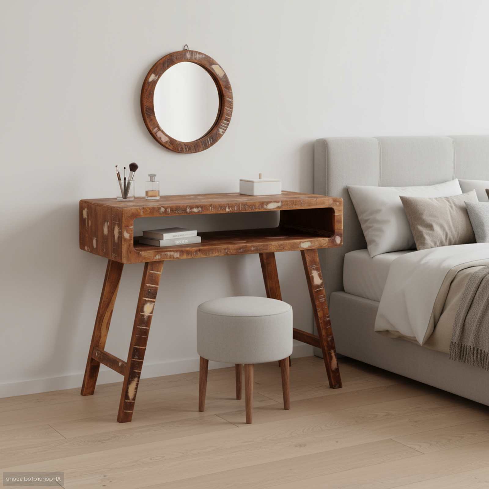 Plafondtafel Bruin 90 x 76 x 45 cm Massief Gerecycled Hout is nu te koop bij PeponiXL, paradijselijk wonen!