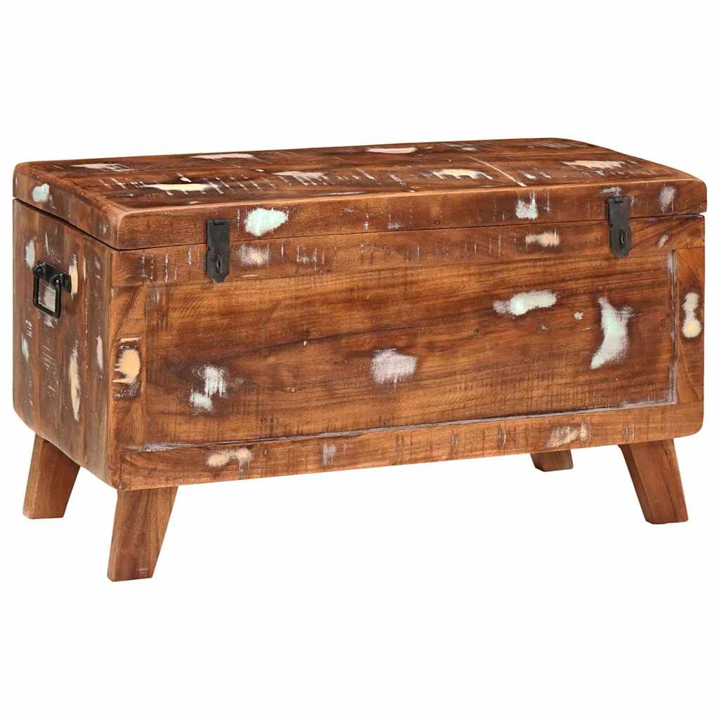 Opbergbox met opslag 70 x 35 x 40 cm massief gerecycled hout is nu te koop bij PeponiXL, paradijselijk wonen!