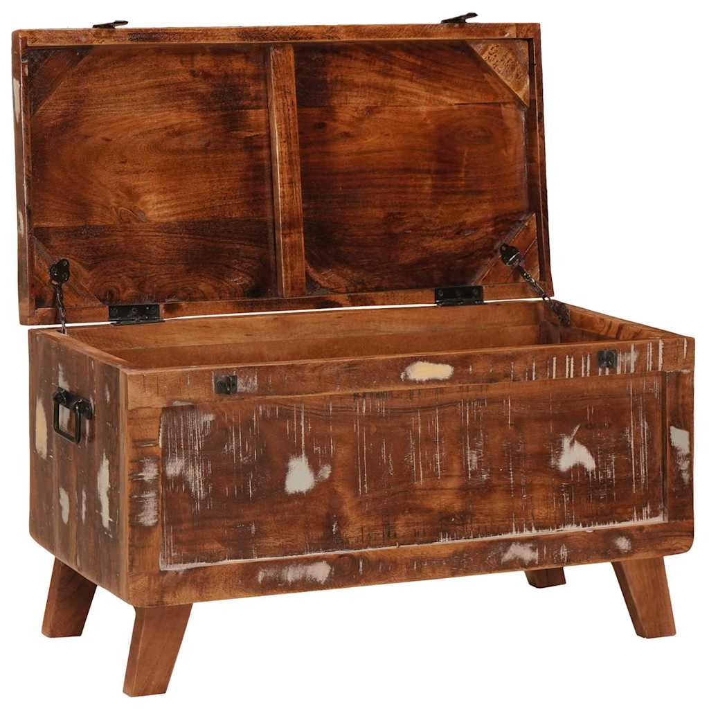 Opbergbox met opslag 70 x 35 x 40 cm massief gerecycled hout is nu te koop bij PeponiXL, paradijselijk wonen!
