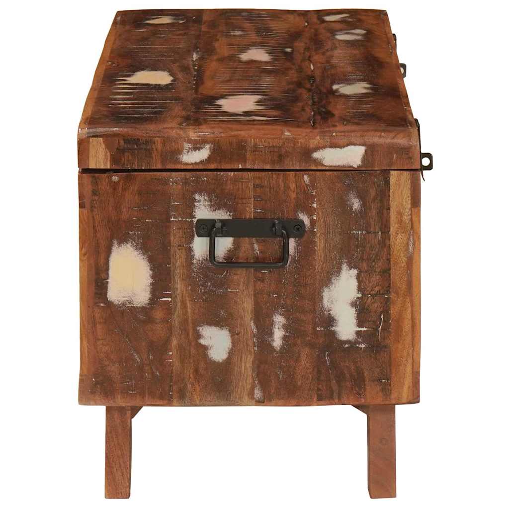 Opbergbox met opslag 70 x 35 x 40 cm massief gerecycled hout is nu te koop bij PeponiXL, paradijselijk wonen!