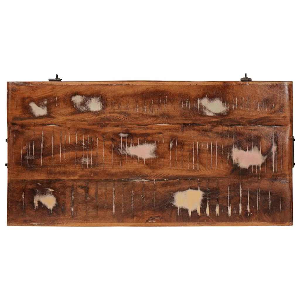 Opbergbox met opslag 70 x 35 x 40 cm massief gerecycled hout is nu te koop bij PeponiXL, paradijselijk wonen!