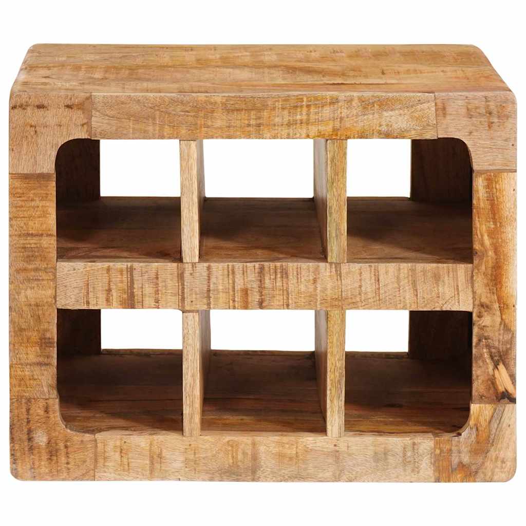 Wijnrek met opslag Bruin 44 x 30 x 35 cm Massief Mango Hout is nu te koop bij PeponiXL, paradijselijk wonen!