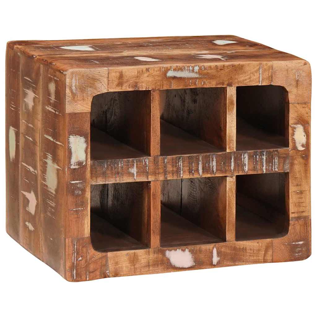 Wijnrek Bruin 44 x 30 x 35 cm Massief Gerecycled Hout is nu te koop bij PeponiXL, paradijselijk wonen!