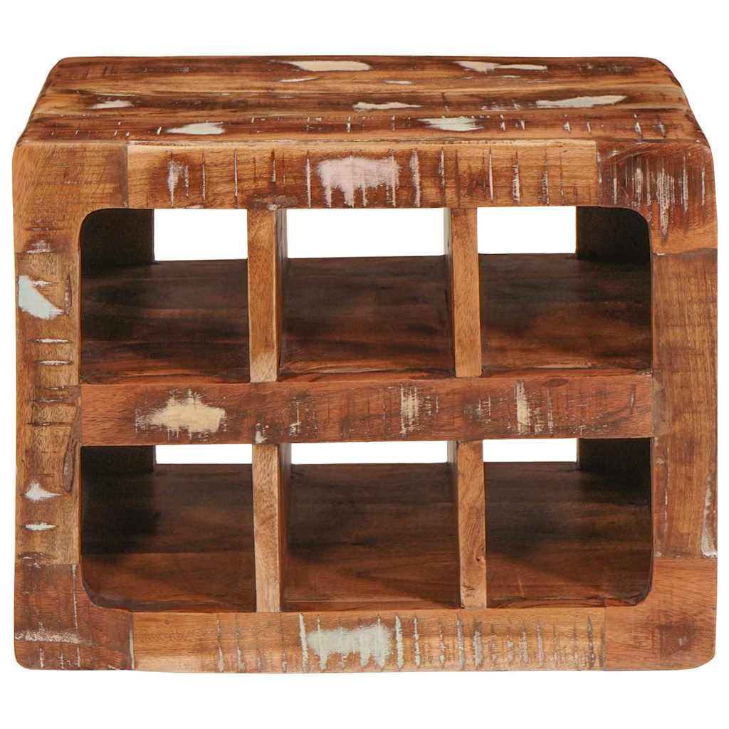 Wijnrek Bruin 44 x 30 x 35 cm Massief Gerecycled Hout is nu te koop bij PeponiXL, paradijselijk wonen!