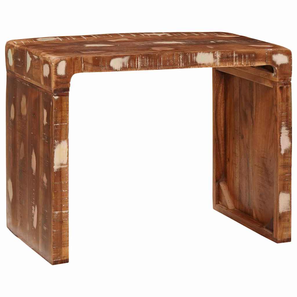 Bijzettafel Bruin 60 x 35 x 46 cm Massief Gerecycled Hout is nu te koop bij PeponiXL, paradijselijk wonen!