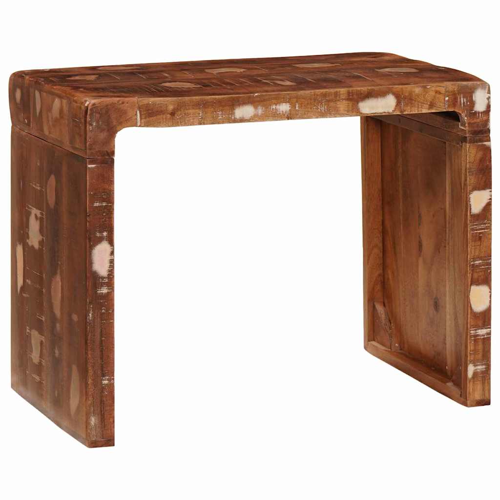 Bijzettafel Bruin 60 x 35 x 46 cm Massief Gerecycled Hout is nu te koop bij PeponiXL, paradijselijk wonen!