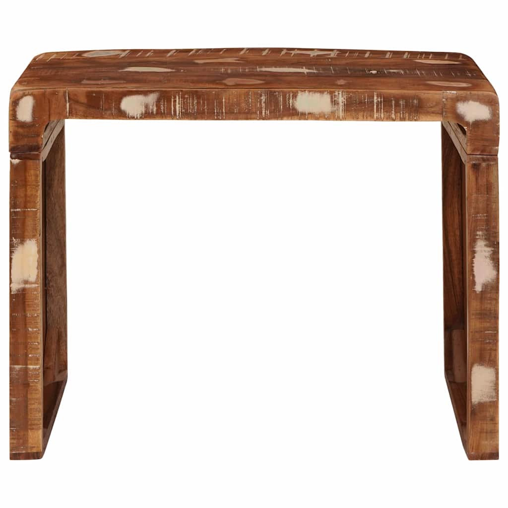 Bijzettafel Bruin 60 x 35 x 46 cm Massief Gerecycled Hout is nu te koop bij PeponiXL, paradijselijk wonen!