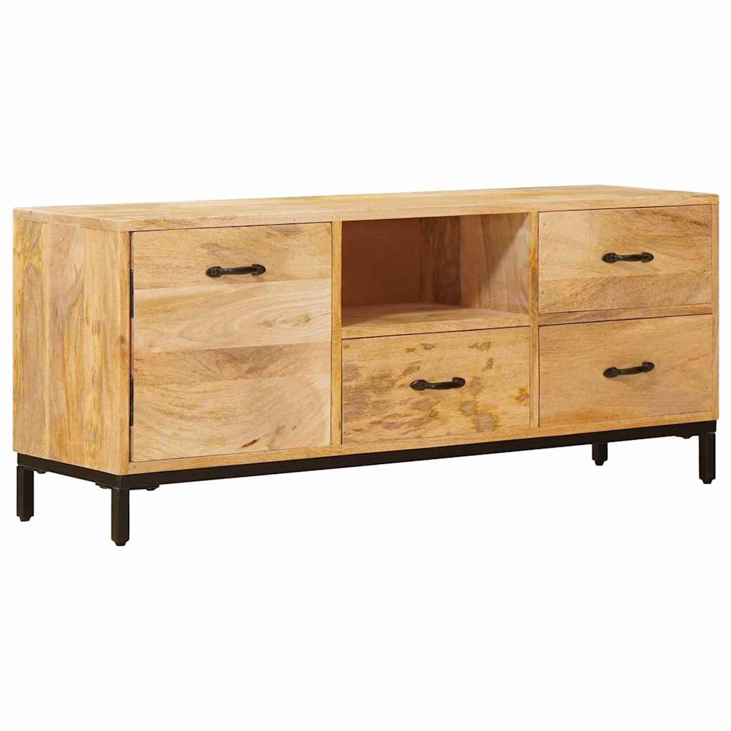Tv-meubels met lade Bruin 110 x 30 x 46 cm Massief Mango Hout is nu te koop bij PeponiXL, paradijselijk wonen!