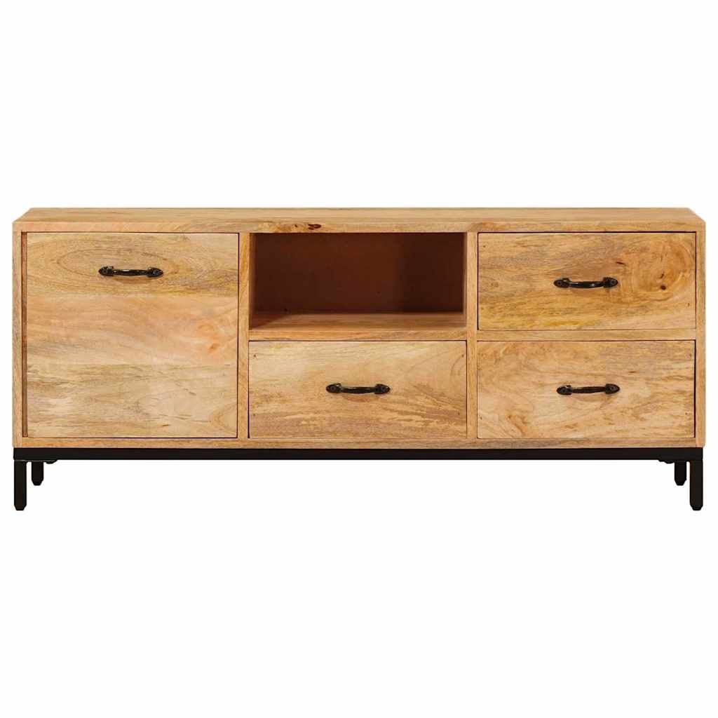 Tv-meubels met lade Bruin 110 x 30 x 46 cm Massief Mango Hout is nu te koop bij PeponiXL, paradijselijk wonen!