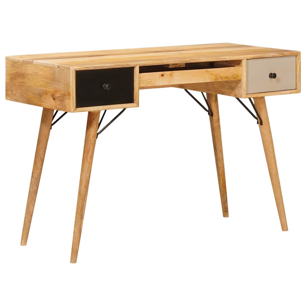 Schrijfbureau Bruin 110 x 55 x 76 cm Massief Mango Hout is nu te koop bij PeponiXL, paradijselijk wonen!