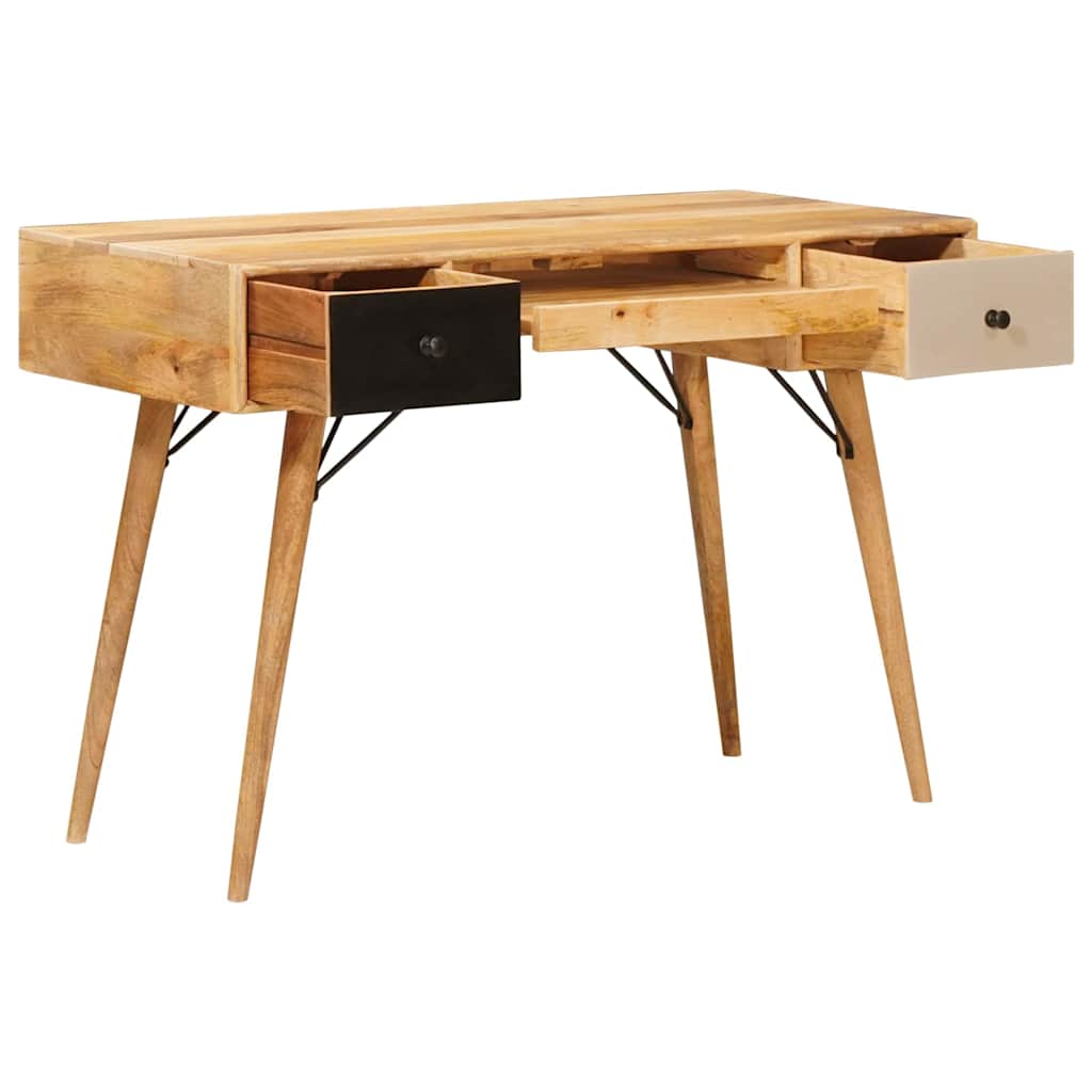 Schrijfbureau Bruin 110 x 55 x 76 cm Massief Mango Hout is nu te koop bij PeponiXL, paradijselijk wonen!