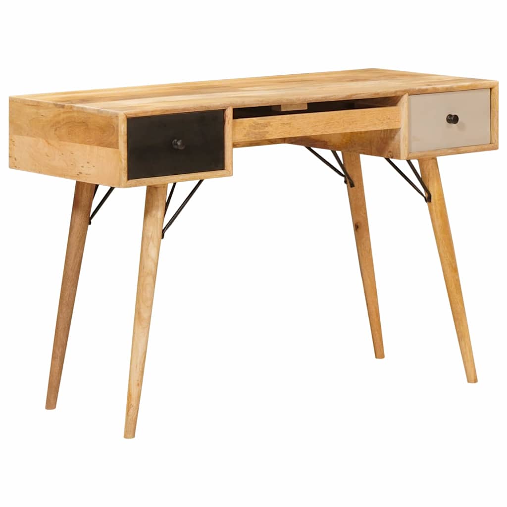 Schrijfbureau Bruin 110 x 55 x 76 cm Massief Mango Hout is nu te koop bij PeponiXL, paradijselijk wonen!
