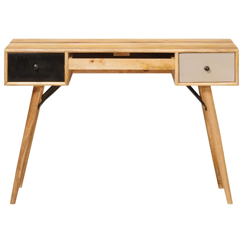 Schrijfbureau Bruin 110 x 55 x 76 cm Massief Mango Hout is nu te koop bij PeponiXL, paradijselijk wonen!
