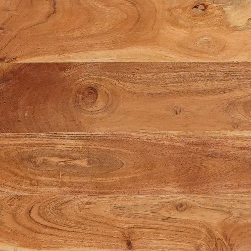 Eettafels Bruin en zwart 110 x 55 x 78 cm Massief Mango Hout is nu te koop bij PeponiXL, paradijselijk wonen!