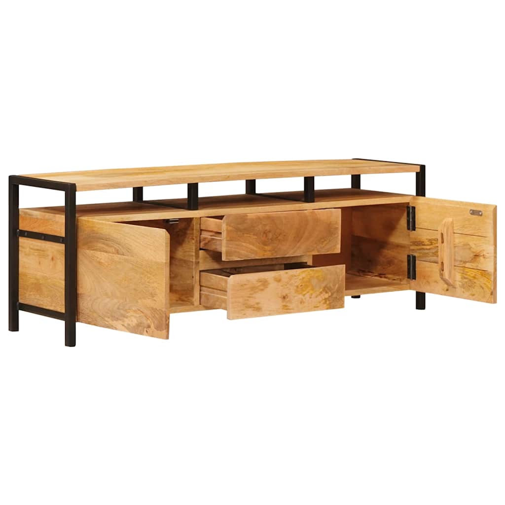 Opslagkasten met lade Bruin 110 x 30 x 40 cm Massief Mango Hout is nu te koop bij PeponiXL, paradijselijk wonen!