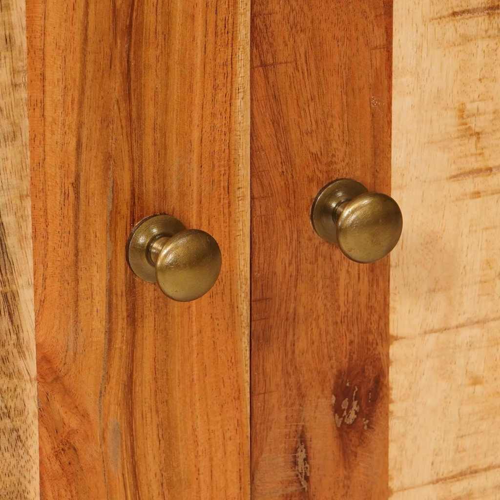 Opslagkasten met plank Bruin 55 x 35 x 75 cm Massief Mango Hout is nu te koop bij PeponiXL, paradijselijk wonen!