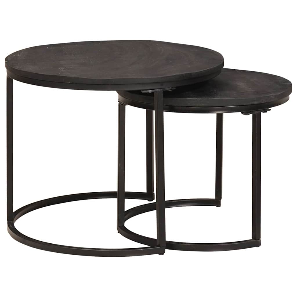 Nest Koffietafels 2 st Zwart 50 x 50 x 40 cm is nu te koop bij PeponiXL, paradijselijk wonen!