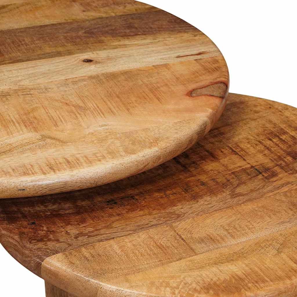 Nest Koffietafels 2 pcs Bruin Massief Mango Hout is nu te koop bij PeponiXL, paradijselijk wonen!