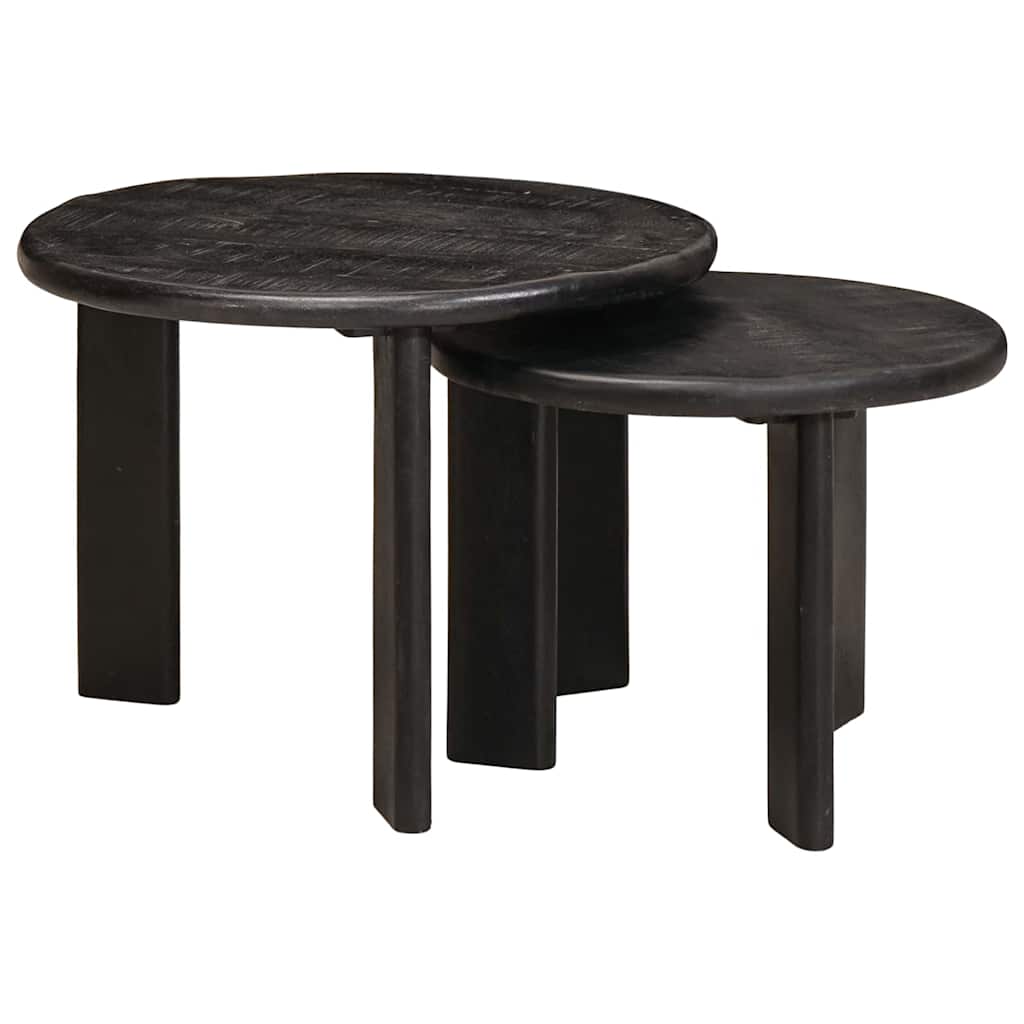 Nest Koffietafels 2 pcs Wit Massief Mango Hout is nu te koop bij PeponiXL, paradijselijk wonen!