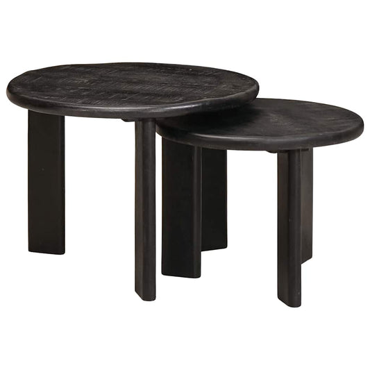 Nest Koffietafels 2 pcs Wit Massief Mango Hout is nu te koop bij PeponiXL, paradijselijk wonen!