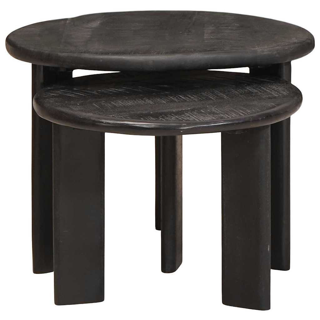 Nest Koffietafels 2 pcs Wit Massief Mango Hout is nu te koop bij PeponiXL, paradijselijk wonen!