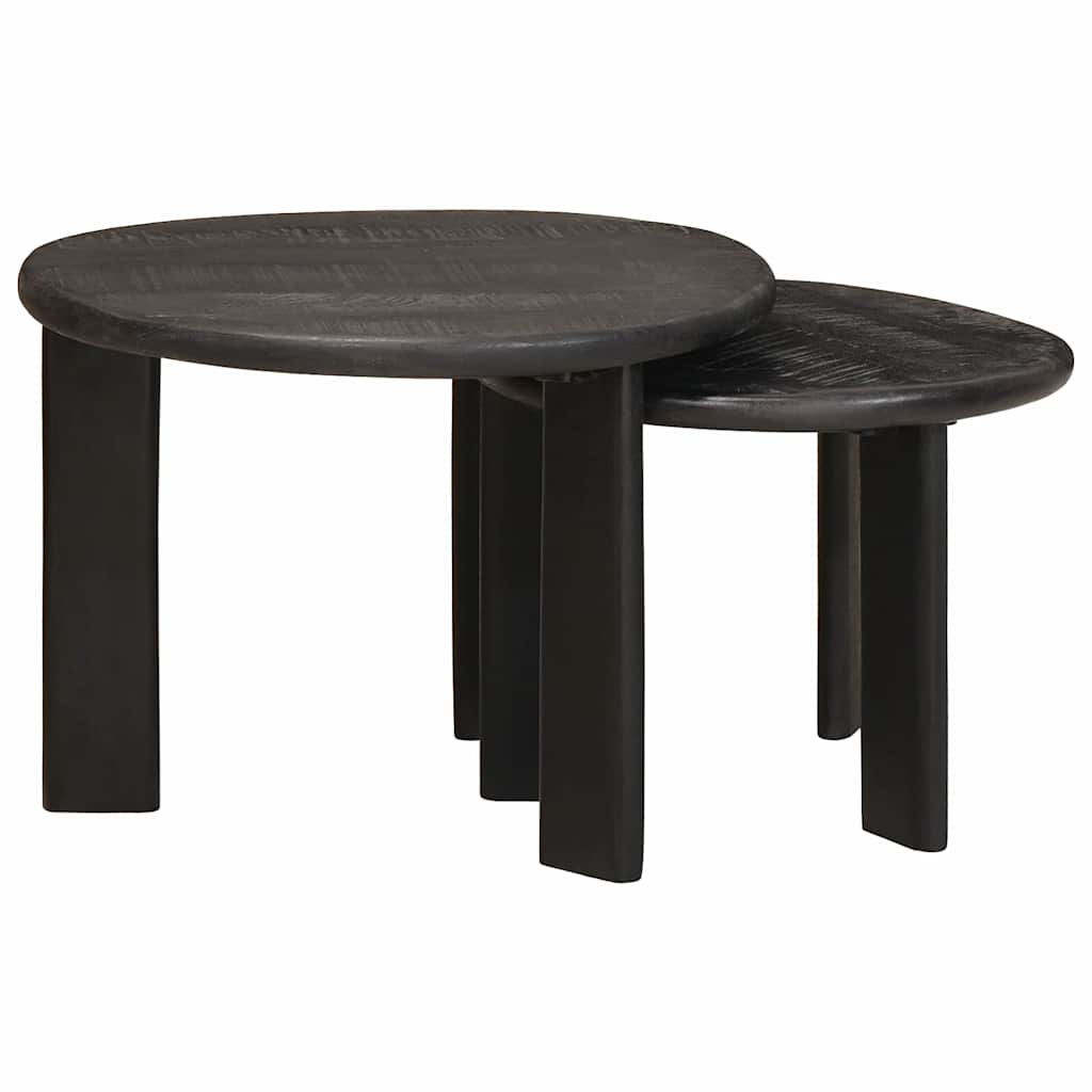 Nest Koffietafels 2 pcs Wit Massief Mango Hout is nu te koop bij PeponiXL, paradijselijk wonen!
