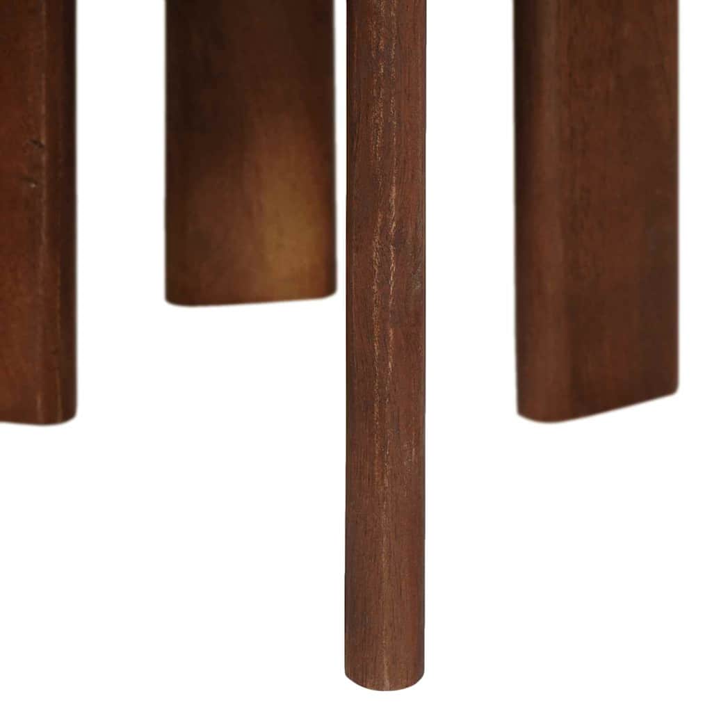 Nest Koffietafels 3 pcs Donkerbruin Massief Mango Hout is nu te koop bij PeponiXL, paradijselijk wonen!