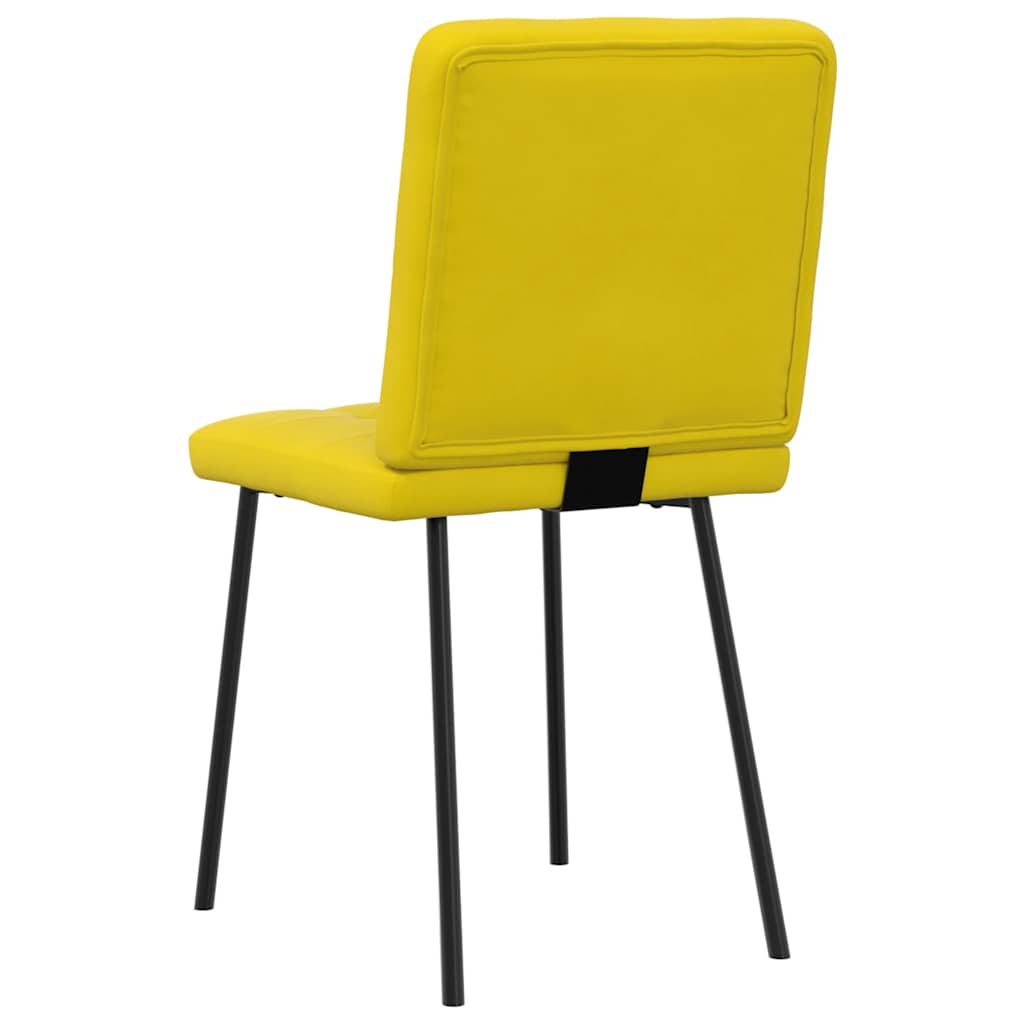 Eetkamerstoelen 2 st fluweel geel is nu te koop bij PeponiXL, paradijselijk wonen!