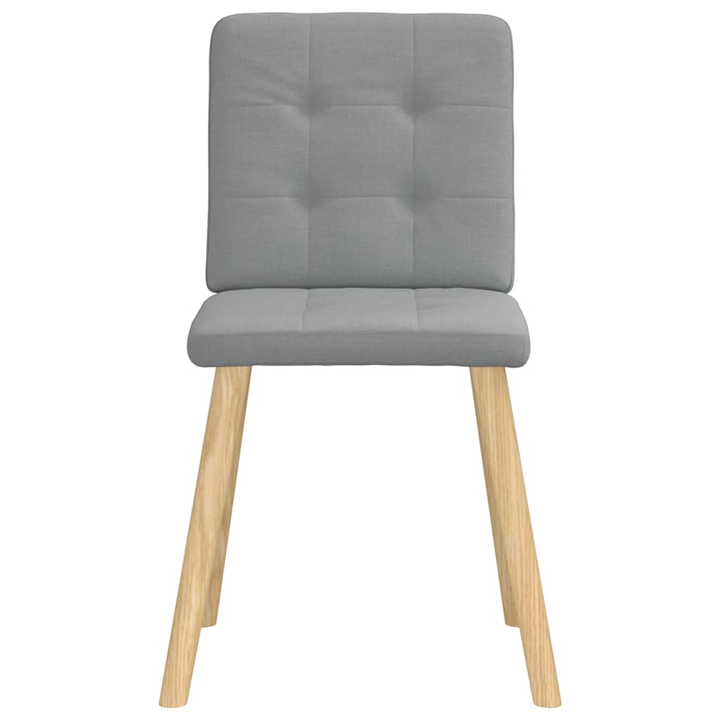 Eetkamerstoelen 2 st stof lichtgrijs is nu te koop bij PeponiXL, paradijselijk wonen!