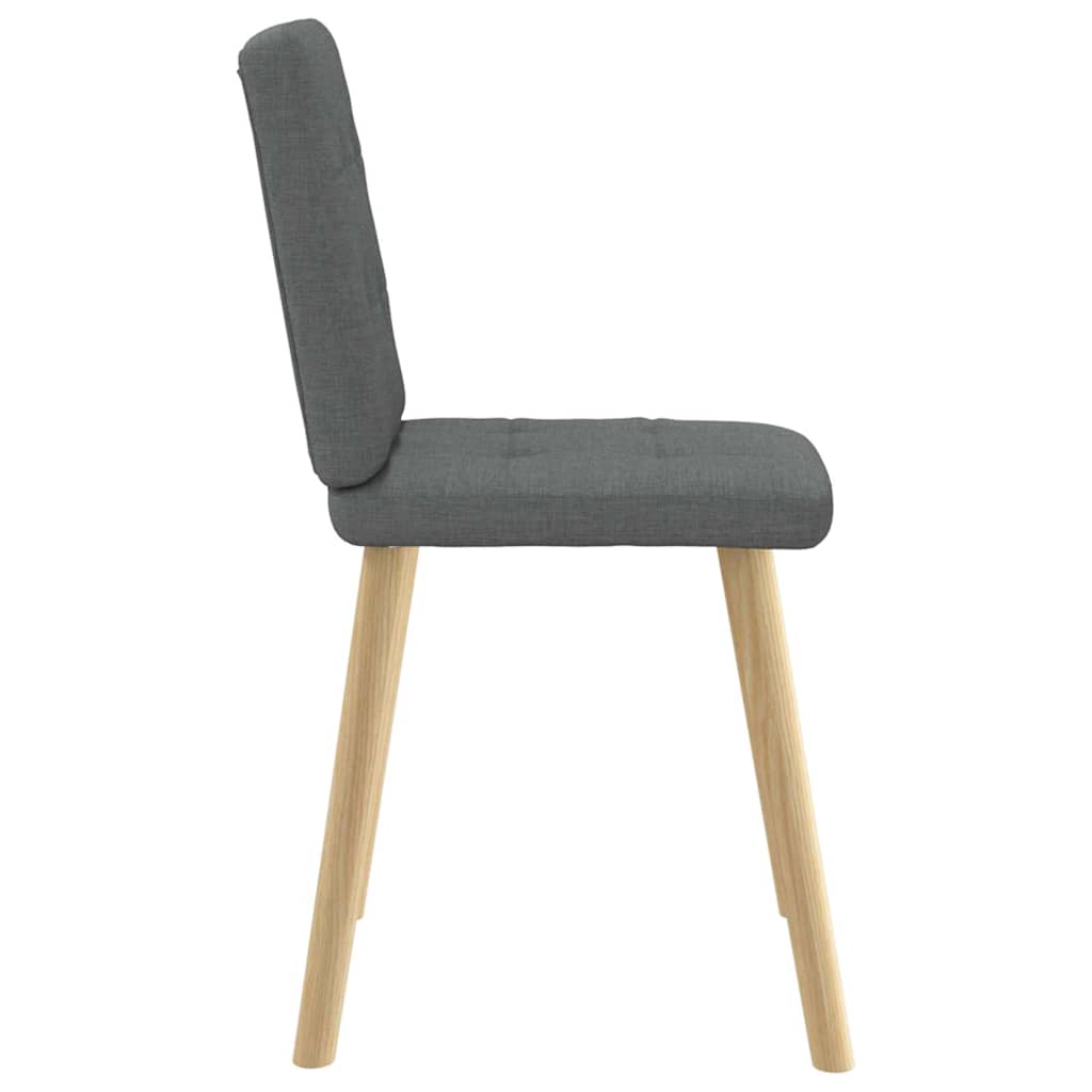 Eetkamerstoelen 2 st stof donkergrijs is nu te koop bij PeponiXL, paradijselijk wonen!