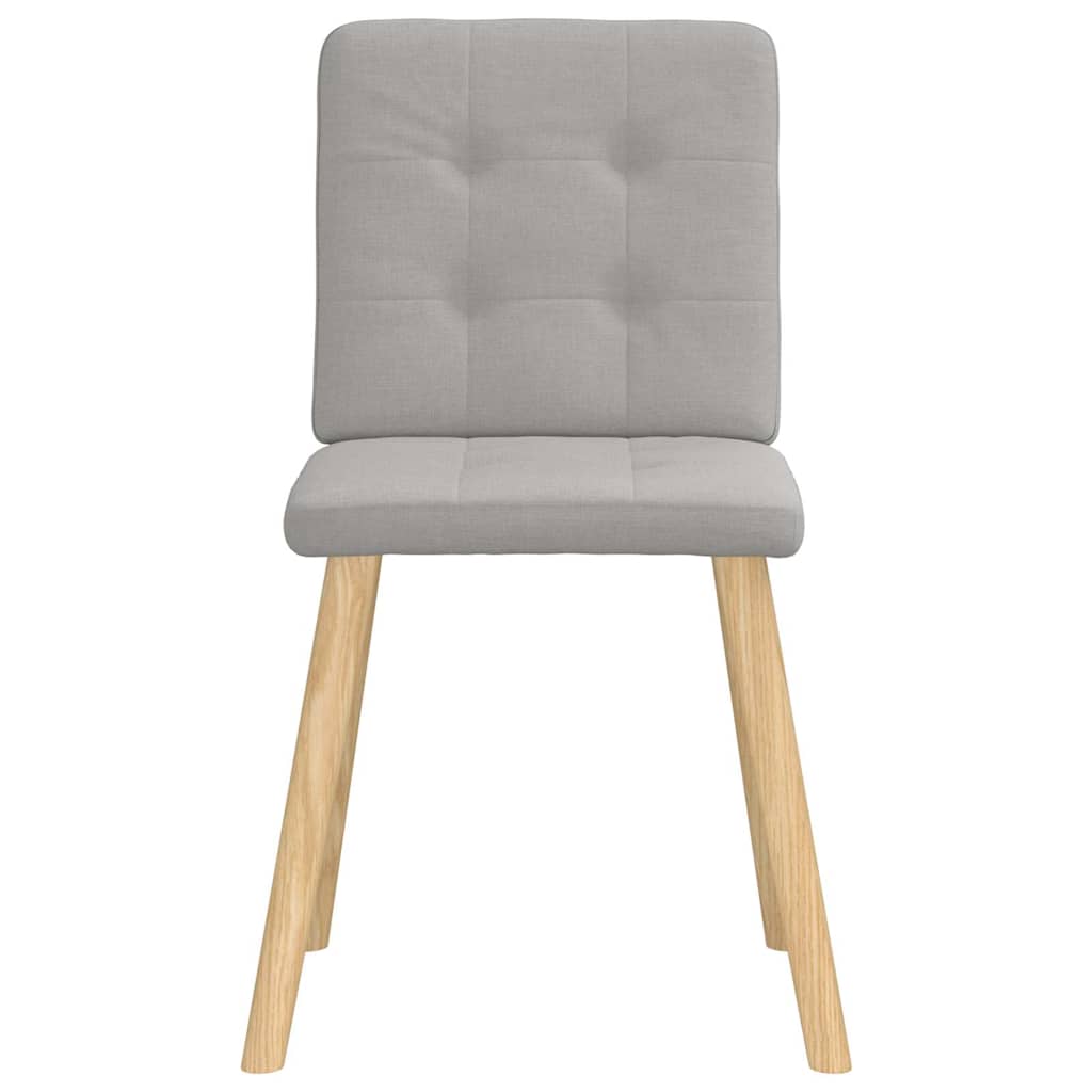 Eetkamerstoelen 2 st stof wolk grijs is nu te koop bij PeponiXL, paradijselijk wonen!