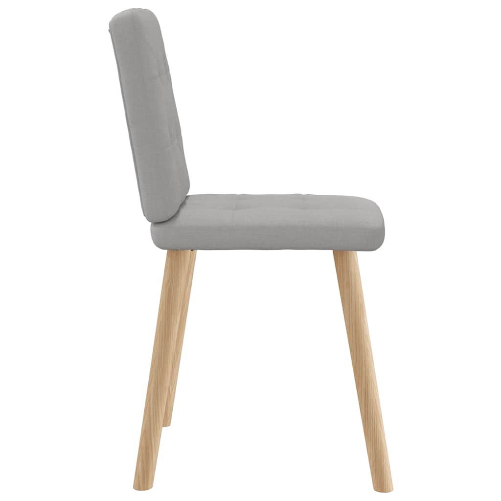 Eetkamerstoelen 2 st stof wolk grijs is nu te koop bij PeponiXL, paradijselijk wonen!
